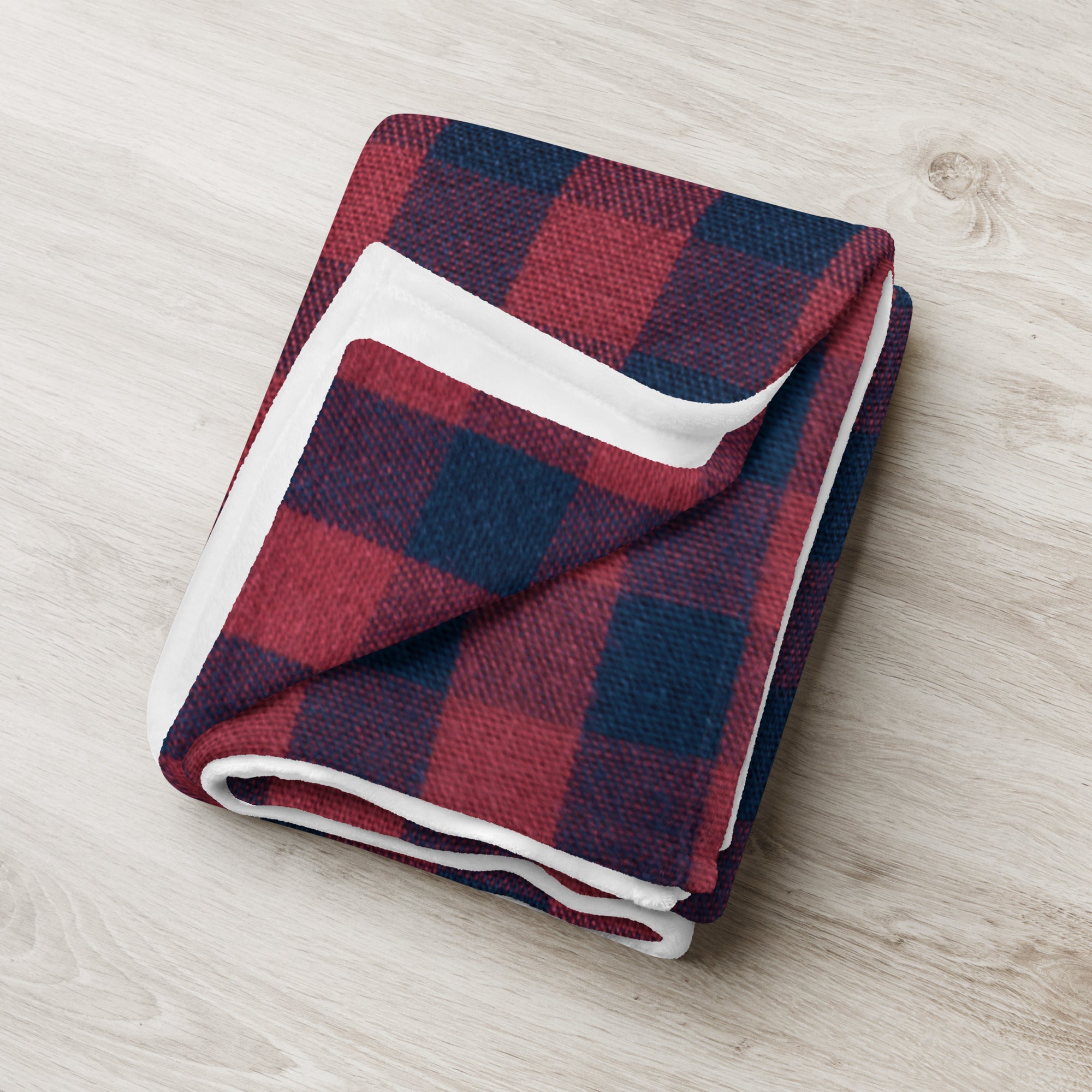 Holiday Gift-Sofa Blanket, Classic Red and Black Checks. Tartan Holiday Decor. Christmas Throw Blanket. WickedYo.